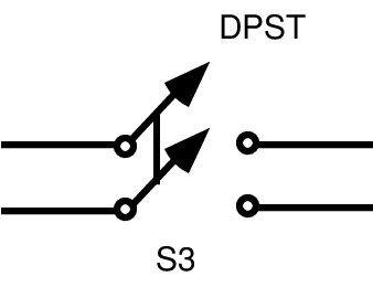 Double Pole, Single Throw (DPST) Switch Diagram